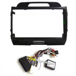 9" Android Player Dashboard Installation Kit for KIA SPORTAGE 2010-2014 with Plug-and-Play Wire Harness
