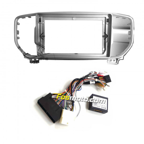9" Android Player Dashboard Installation Kit for KIA SPORTAGE 2015-2018 with Plug-and-Play Wire Harness