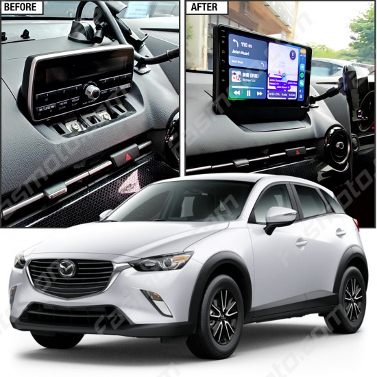 9" Android Player Dashboard Installation Kit for Mazda CX-3 2015-2022 with Plug-and-Play Wire Harness