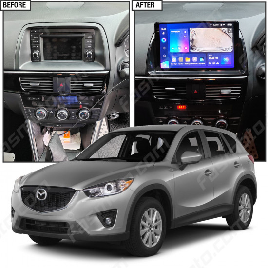 10" Android Player Dashboard Installation Kit for Mazda CX5 High Spec 2013-2016 with Plug-and-Play Wire Harness
