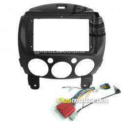9" Android Player Dashboard Installation Kit for Mazda 2 2007-2014 with Plug-and-Play Wire Harness
