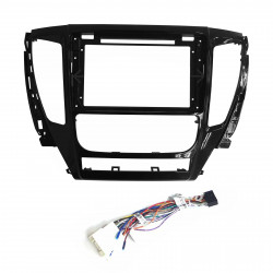 10" Android Player Dashboard Installation Kit for Mitsubishi PAJERO Sport 2018-2019 with Plug-and-Play Wire Harness