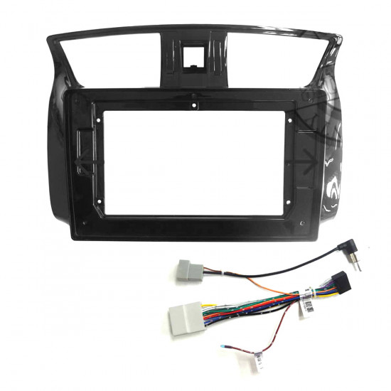 10" Android Player Dashboard Installation Kit for Nissan SYLPHY 2012-2016 (UV Black) with Plug-and-Play Wire Harness