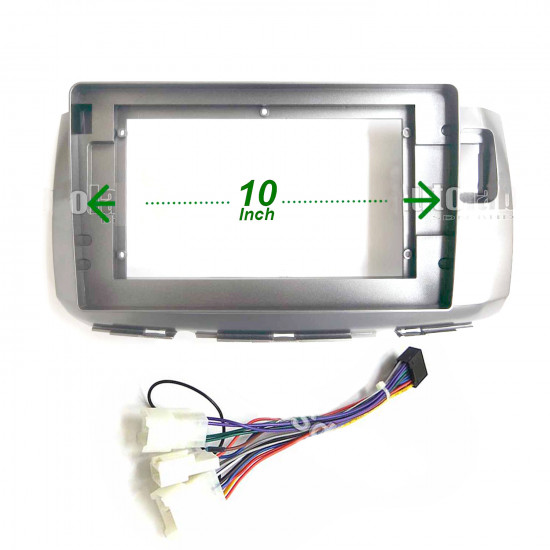 10" Android Player Dashboard Installation Kit - Perodua ALZA 2015-2017 (Silver) with Plug-and-Play Wire Harness