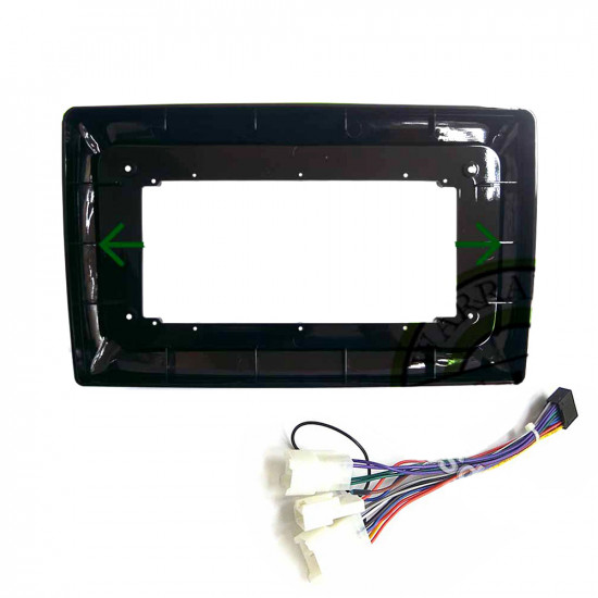 10" Android Player Dashboard Installation Kit - Perodua BEZZA 2020 (UV Black) with Plug-and-Play Wire Harness