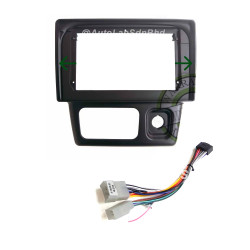 10" Android Player Dashboard Installation Kit - Perodua KELISA 2001-2008 (Black) with Plug-and-Play Wire Harness
