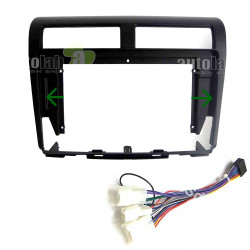 10" Android Player Dashboard Installation Kit - Perodua MYVI LAGI BEST 2012-2014 (Black) with Plug-and-Play Wire Harness
