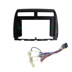 10" Android Player Dashboard Installation Kit - Perodua MYVI ICON 2015-2017 (Black) with Plug-and-Play Wire Harness