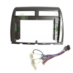 10" Android Player Dashboard Installation Kit - Perodua MYVI ICON 2015-2017 (SILVER) with Plug-and-Play Wire Harness