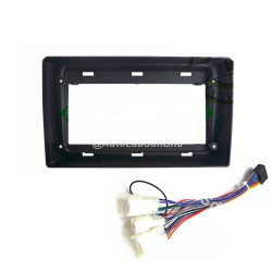 9" Android Player Dashboard Installation Kit - Perodua KENARI 2000-2009 (Black) with Plug-and-Play Wire Harness