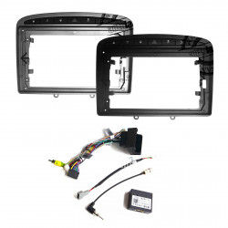 9" Android Player Dashboard Installation Kit for PEUGEOT 308 / 408 2007-2015 (BLACK) with Plug-and-Play Wire Harness