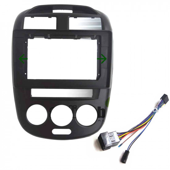 10" Android Player Dashboard Installation Kit - Proton EXORA (Black) with Plug-and-Play Wire Harness