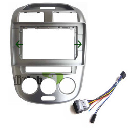 10" Android Player Dashboard Installation Kit - Proton EXORA (Silver) with Plug-and-Play Wire Harness