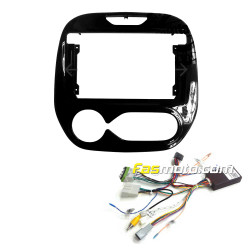 9" Android Player Dashboard Installation Kit for Renault CAPTUR Auto Air Cond 2018 with Plug-and-Play Wire Harness