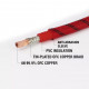 Automotive Car Audio Tin-Plated OFC Pure Copper PVC Insulation with Anti-Abrasion Sleeve 4GA, 8GA, 10GA Power Cable (Sold per Meter)