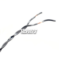 12VOLTS Color-coded Twisted 16 Gauge Oxygen Free Copper (OFC) Speaker Cable - Sold Per Meter