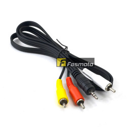 12VOLTS AV Aux 3.5mm jack to RCA Male-to-Male Cable 1 Meter