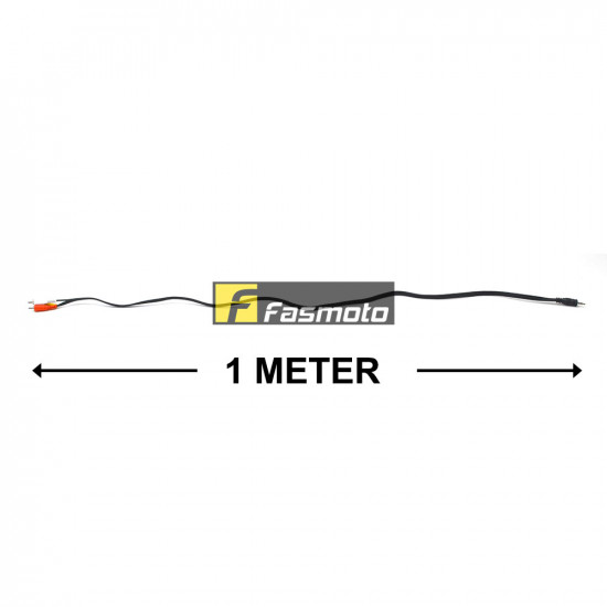 12VOLTS AV Aux 3.5mm jack to RCA Male-to-Male Cable 1 Meter