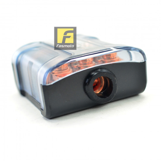 1-to-3 Pure Copper 80A ANL Fuse Distribution Block 1-to-3 Pure Copper 80A ANL Fuse Distribution Block