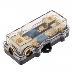 1-to-2 60A 16.5mm 24K Gold Plated Car Audio Fuse Distribution Block