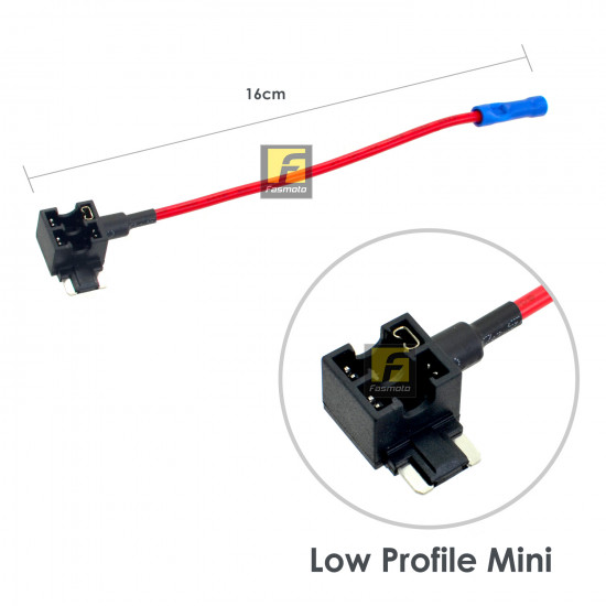 Automotive Fuse Tap Cable Low-Profile MINI with optional fuses