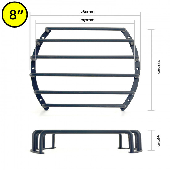 Car Subwoofer Metal Protective Grill Basket - Available in 8", 10", 12" and 15" sizes.