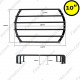 Car Subwoofer Metal Protective Grill Basket - Available in 8", 10", 12" and 15" sizes.