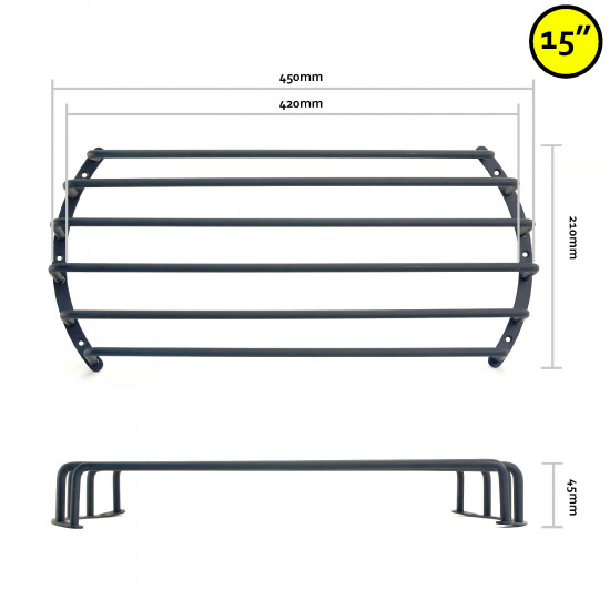 Car Subwoofer Metal Protective Grill Basket - Available in 8", 10", 12" and 15" sizes.