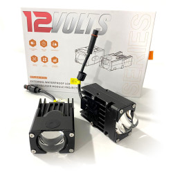12VOLTS 1" Bi-Focal 6000K IP68 Projector LED for Motorcyles, Cars and Trucks