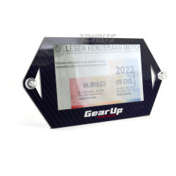 Perodua Gear Up Acrylic Road Tax Sticker Holder with Suction Pads