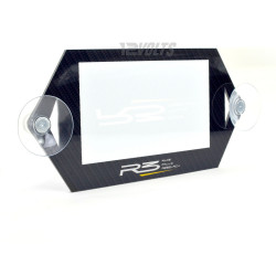 R3 Race Rally Research Acrylic Road Tax Sticker Holder with Suction Pads