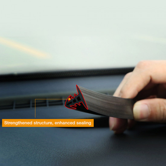 Car Windshield Windscreen Dashboard Seal for Sound Proof and Dust Proof - 1.6m