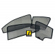 High Quality Made in Malaysia Magnetic Sun Shades for Mercedes W211 E-Class 2002-2009 (6 pcs)