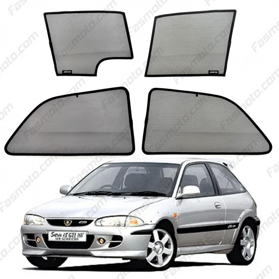 High Quality Made in Malaysia Magnetic Sun Shades for Proton SATRIA 1994-2006 (4 pcs)