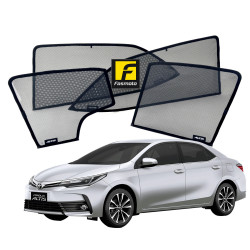 High Quality Made in Malaysia Magnetic Sun Shades for Toyota Altis Year 2014 to 2018 (4 pcs)