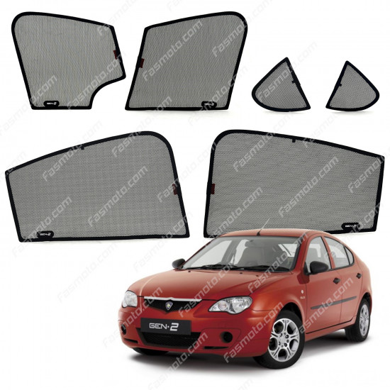 High Quality Made in Malaysia Magnetic Sun Shades for Proton GEN 2 2004-2011 (6 pcs)