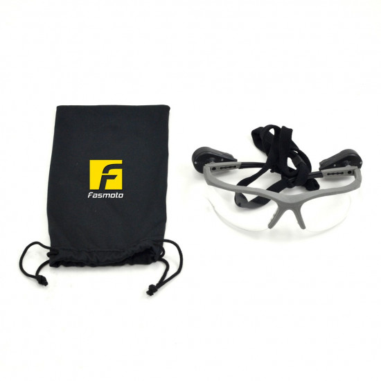 3M Light Vision 2 Protective Eyewear Goggle 11476-00000-10 Clear Anti-Fog Lens, Gray Frame, Lights