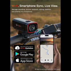 AKEEYO AKY-710S 2K Front Motorcycle Bike Motorcam WiFi App 64GB Memory included