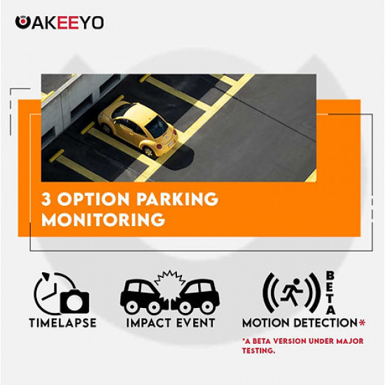 AKEEYO AKY-D10 4K Front + 2K Rear 2-Channel Dash Cam Sony Starvis sensor Built-in GPS 64GB Memory (Hardwire Kit Included)