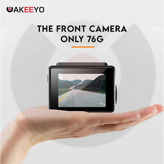 AKEEYO AKY-D10 4K Front + 2K Rear 2-Channel Dash Cam Sony Starvis sensor Built-in GPS 64GB Memory (Hardwire Kit Included)