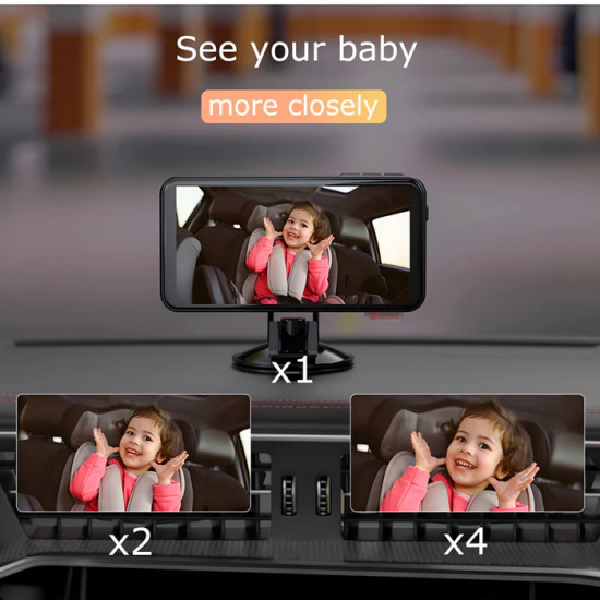 AKEEYO SMILE Car Baby Monitor Camera and Display with 64GB Memory Card AKEEYO SMILE Car Baby Monitor Camera and Display with 64GB Memory Card