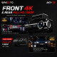 AKEEYO AKY-T2 4K Front + FHD Rear 2-Channel Dash Cam Built-in GPS WiFi App 64GB Memory included