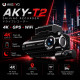 AKEEYO AKY-T2 4K Front + FHD Rear 2-Channel Dash Cam Built-in GPS WiFi App 64GB Memory included