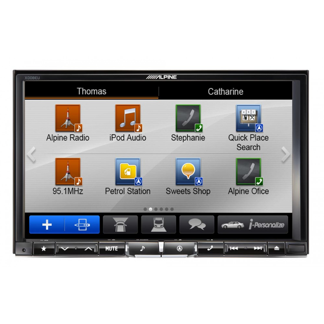 Genuine Alpine X008EU 8 inch All in One Navigation System Malaysia