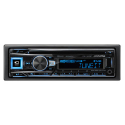 Alpine CDE-163EBT Single DIN Bluetooth CD USB Aux Car Stereo Receiver