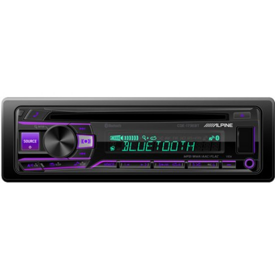 Alpine CDE-173EBT Single DIN Bluetooth CD USB Aux Car Stereo Receiver Alpine CDE-173EBT Single DIN Bluetooth CD USB Aux Car Stereo Receiver