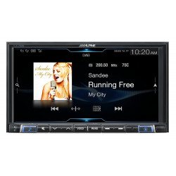 Alpine iLX-702D 7" Digital Media Station Apple CarPlay Android Auto (No DVD)