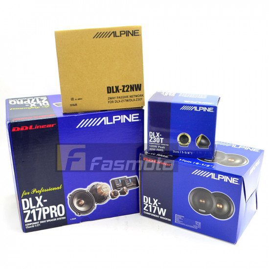 Alpine DLX-Z17PRO 6.5" DDLinear Professional Car Component Speakers 50W RMS