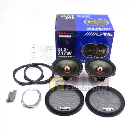 Alpine DLX-Z17PRO 6.5" DDLinear Professional Car Component Speakers 50W RMS