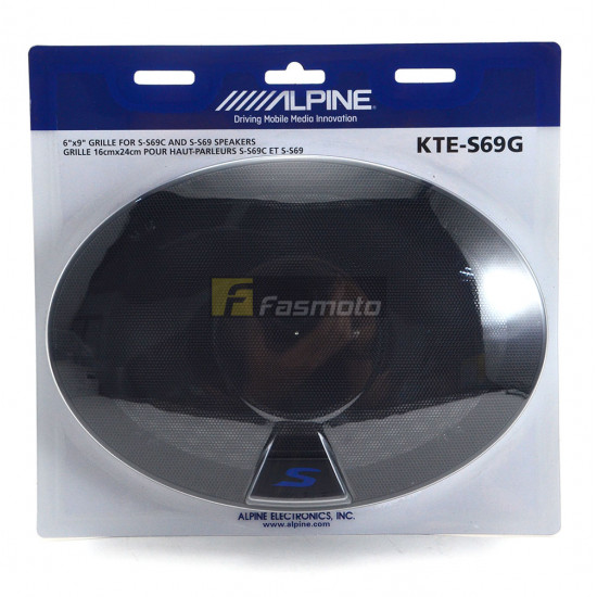 Alpine KTE-S69G 6 x 9 inch Grill for S-S69C and S-S69 Speakers (1 Pair)